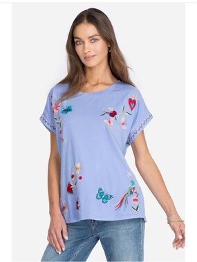Johnny Was Adara Relaxed Tee - Floral